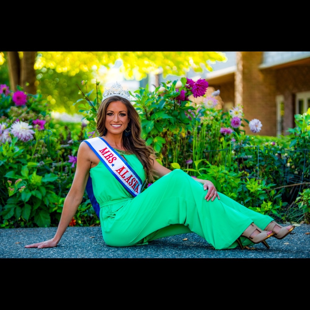 Green jumpsuit